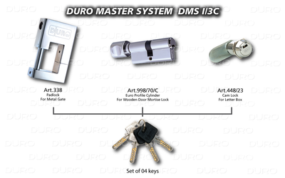 DMS.I/3C  Duro Master System - Art.338 + Art.998/70/C + Art.448/23