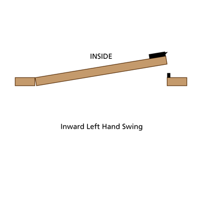 VIRO 1.7604.1.712.2 - Rim Door Lock - Inward Left Hand