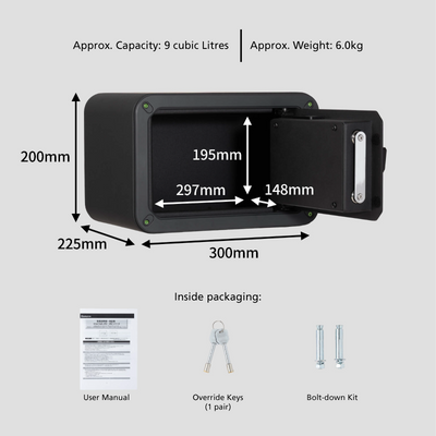 SSV120GB - Biometric Security Safe