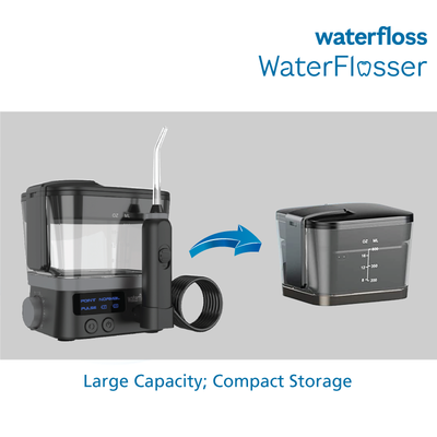 WF-100B WATERFLOSS Water Flosser Countertop Cordless Rechargeable