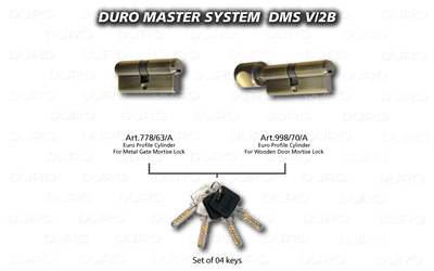 DMS.V/2B  Duro Master System - Art.778/63/A + Art.998/70/A