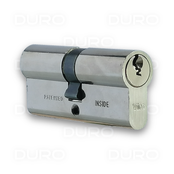 VIRO 725.9.PV - Euro Profile Double Cylinder - Nickel Plated Brass Body - Patented Key