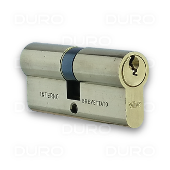 VIRO 725.PV - Euro Profile Double Cylinder - Brass Body - Patented Key