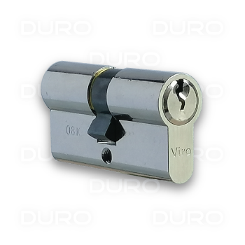 VIRO 920.3.9 - Euro Profile Double Cylinder - Nickel PLated Brass Body