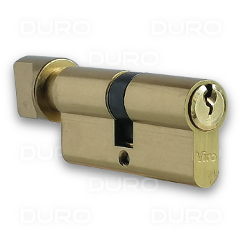VIRO 941.16 - Euro Profile Single Cylinder with Thumbturn - Brass Body