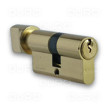 VIRO 941.4 - Euro Profile Single Cylinder with Thumbturn - Brass Body