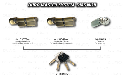 DMS.N/3B  Duro Master System - Art.998/70/A + Art.998/70/A + Art.448/23