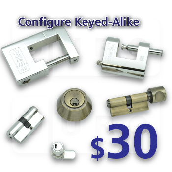 Keyed-Alike Configuration Charge $30